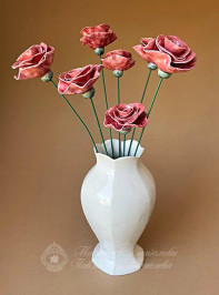 Розовые розы ( крупные/малые в ассортименте) 2