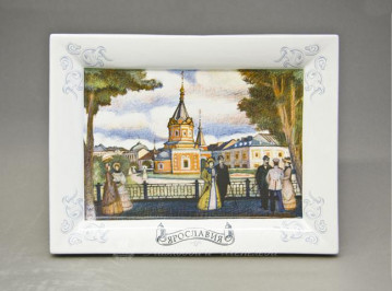 Картина в плоской раме "Ярославль -Часовня"